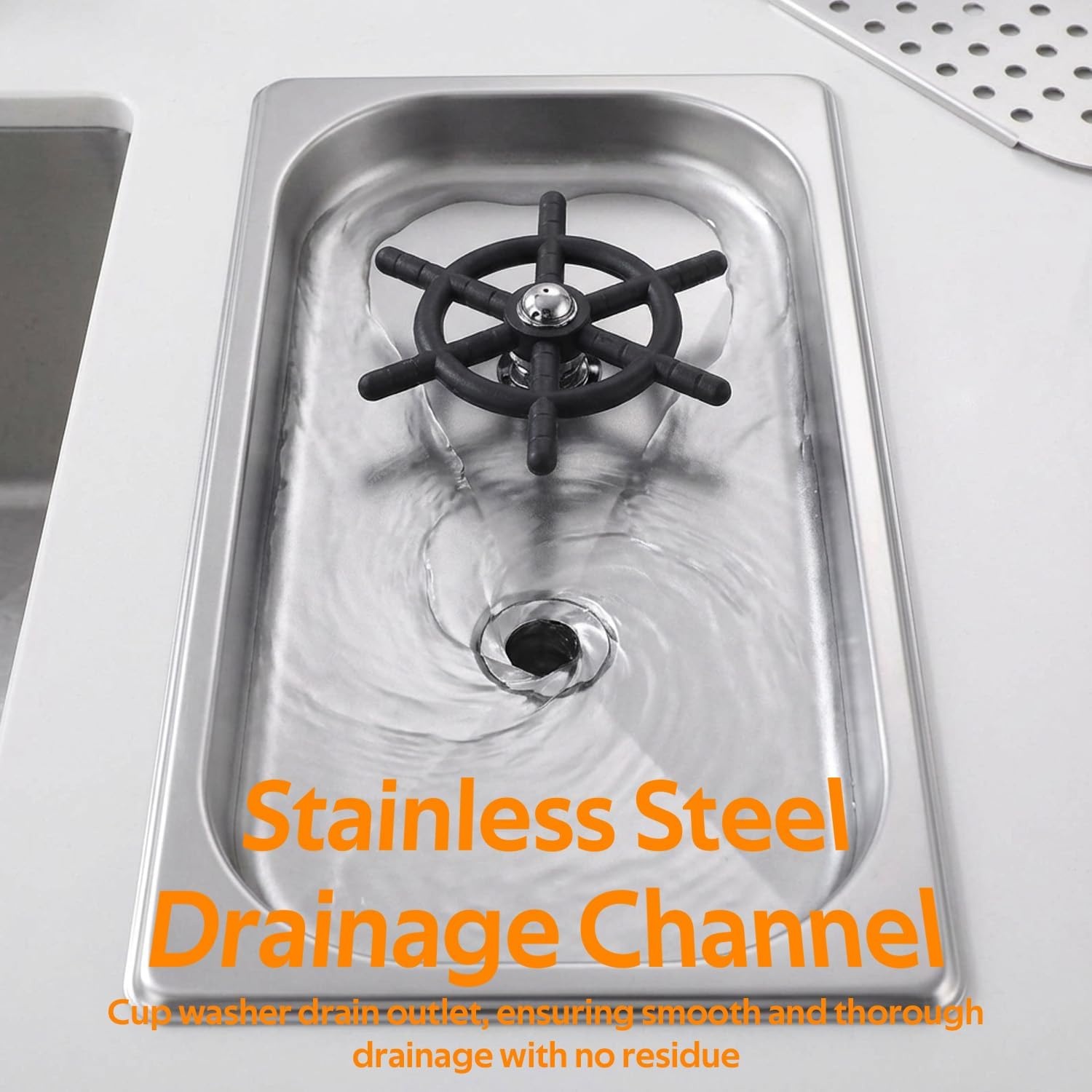 Bar Gootsteen met Rinser & Afvoer - Roestvrij Staal - 35% Korting