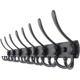 TOJ Wandkapstok 75cm Mat Zwart | 24 Haken | 30% Korting!