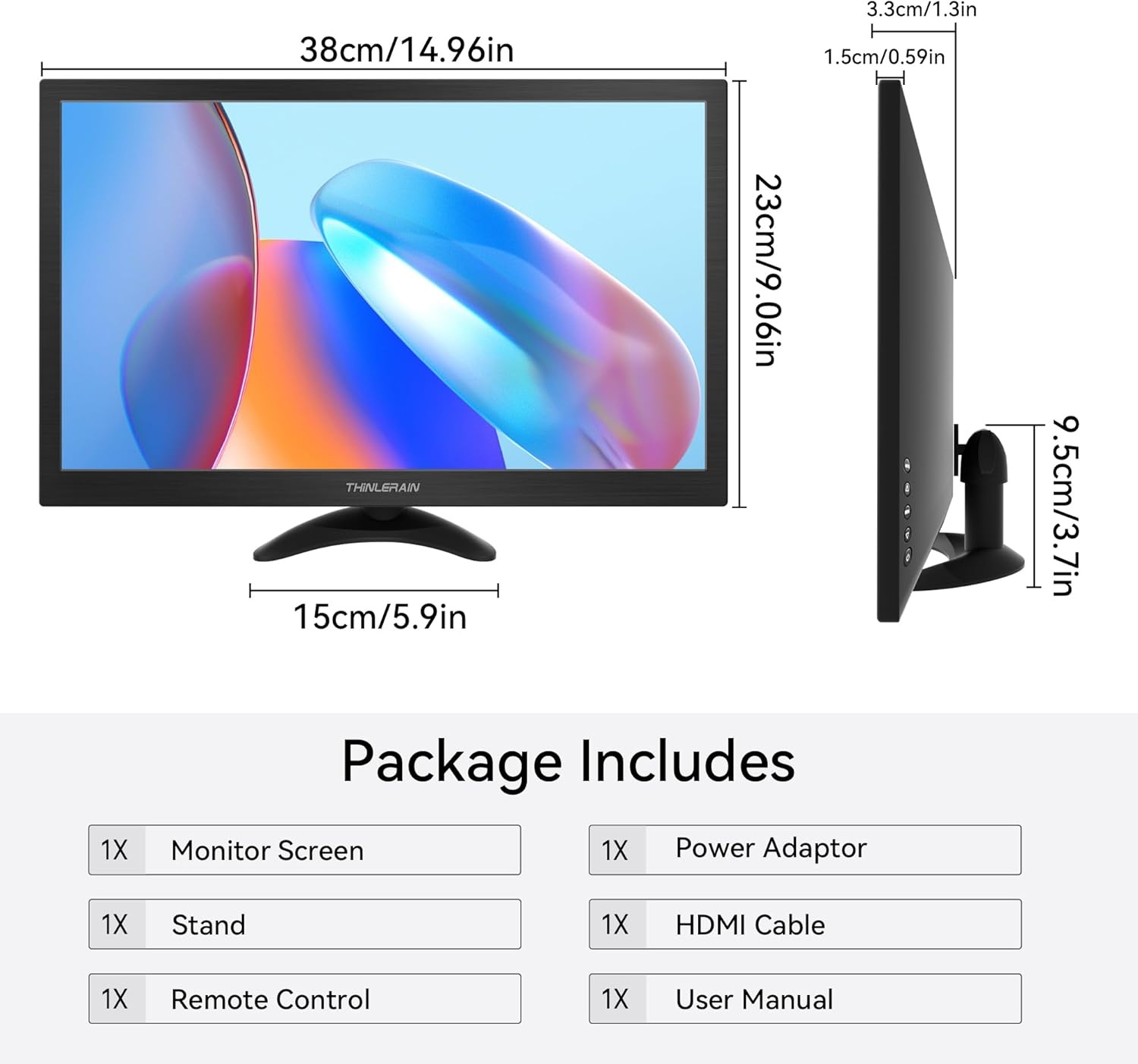 15,6" PC Monitor 1600x900 HD+ | 60Hz | 30% Korting