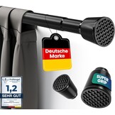 Gordijnroede Zwart 260-350cm - Boren Niet Nodig - 30% Korting!