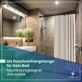 Gordijnroede Zwart 260-350cm - Boren Niet Nodig - 30% Korting!