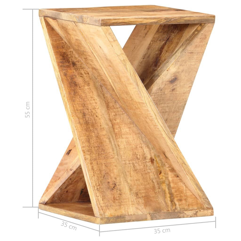 VidaXL Bijzettafel 35x35x55 cm Massief Mangohout | 47% Korting!