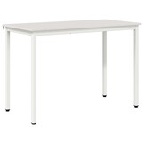 vidaXL Eettafel Wit (110cm) - Massief Grenenhout | 35% Korting