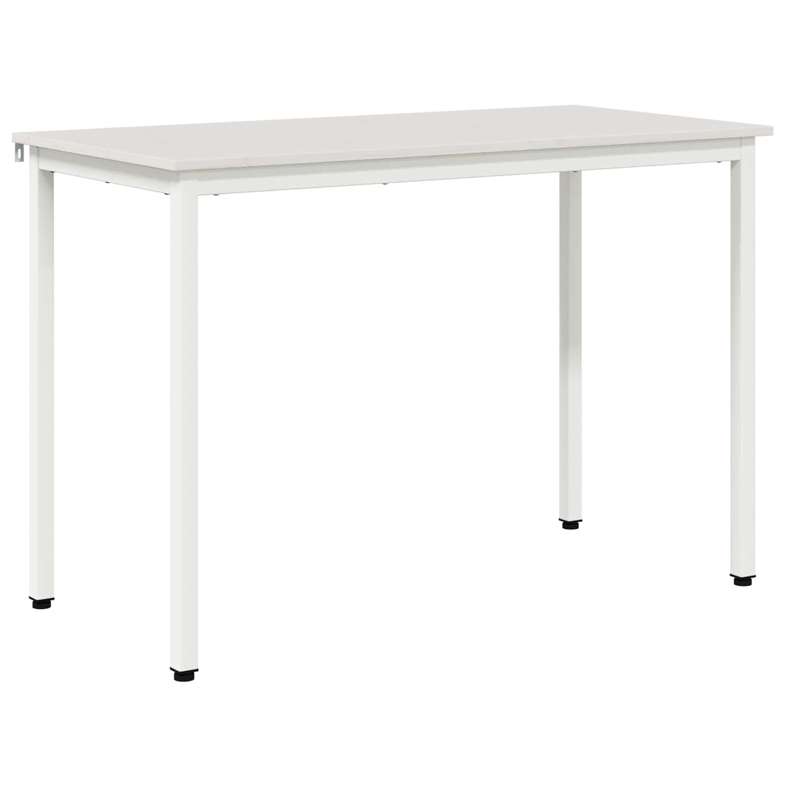 vidaXL Eettafel Wit (110cm) - Massief Grenenhout | 35% Korting