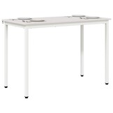 vidaXL Eettafel Wit (110cm) - Massief Grenenhout | 35% Korting