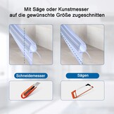 Curved Shower Seal 2 x 80 cm Replacement Seal for 4 mm / 5 mm / 6 mm Glass Thickness (Soft Edge Length 20 mm) Pre-Curved Shower Door Seal for Bath and Round Shower Quarter Circle Shower