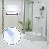 Curved Shower Seal 2 x 80 cm Replacement Seal for 4 mm / 5 mm / 6 mm Glass Thickness (Soft Edge Length 20 mm) Pre-Curved Shower Door Seal for Bath and Round Shower Quarter Circle Shower