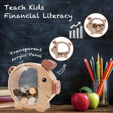 Wooden Piggy Bank - Non-Toxic and Durable Kids Savings Toy, Personalized Gift, Perfect for Birthday, Christmas, Children's Day