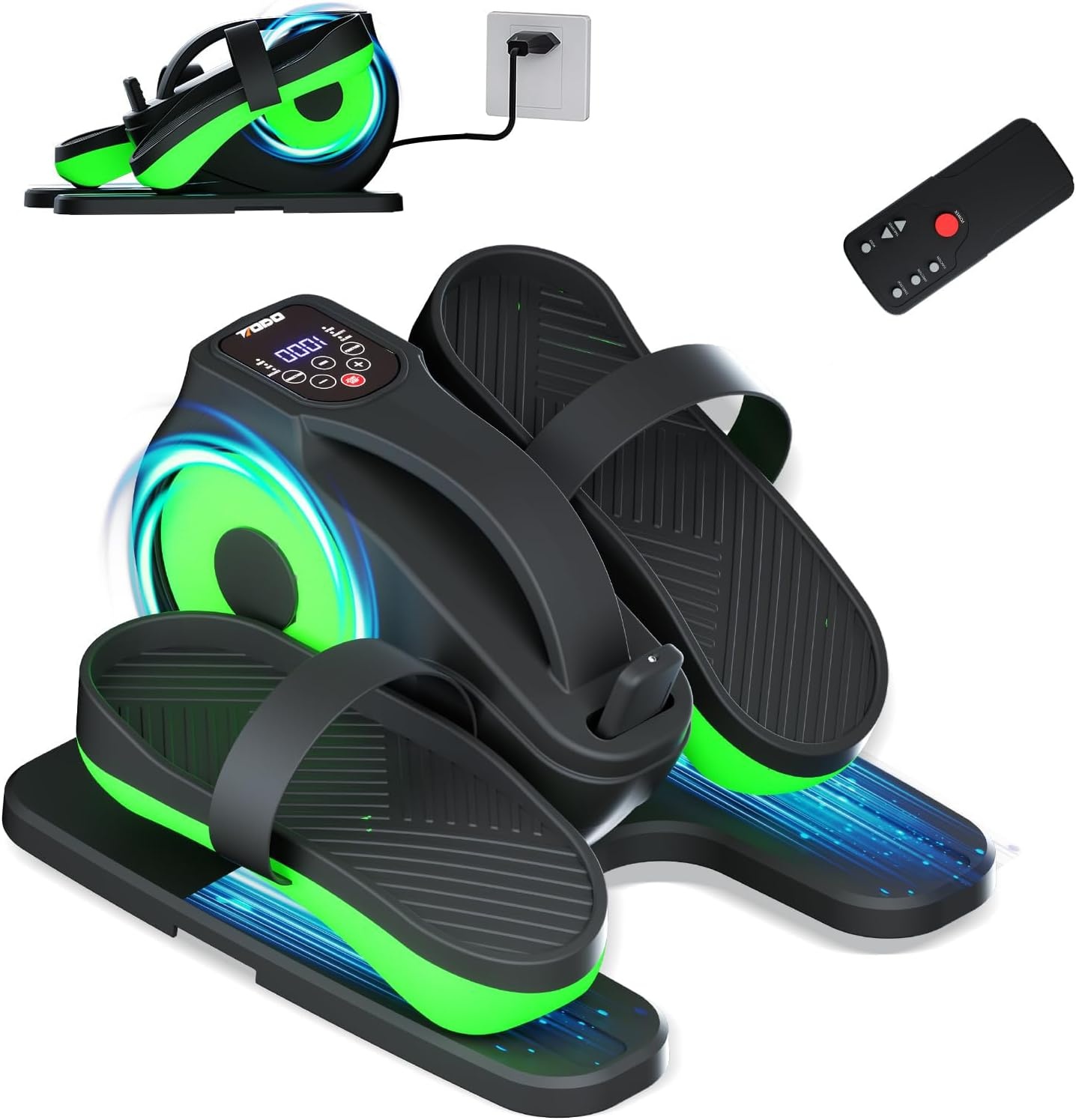 TODO 2 in 1 elliptische Cross Trainer met app, 32 niveaus weerstandsmagneet elliptische machine, crosstrainers voor thuisfitness met LCD-scherm, hartslagsensoren, waterbeker- en apparaathouder