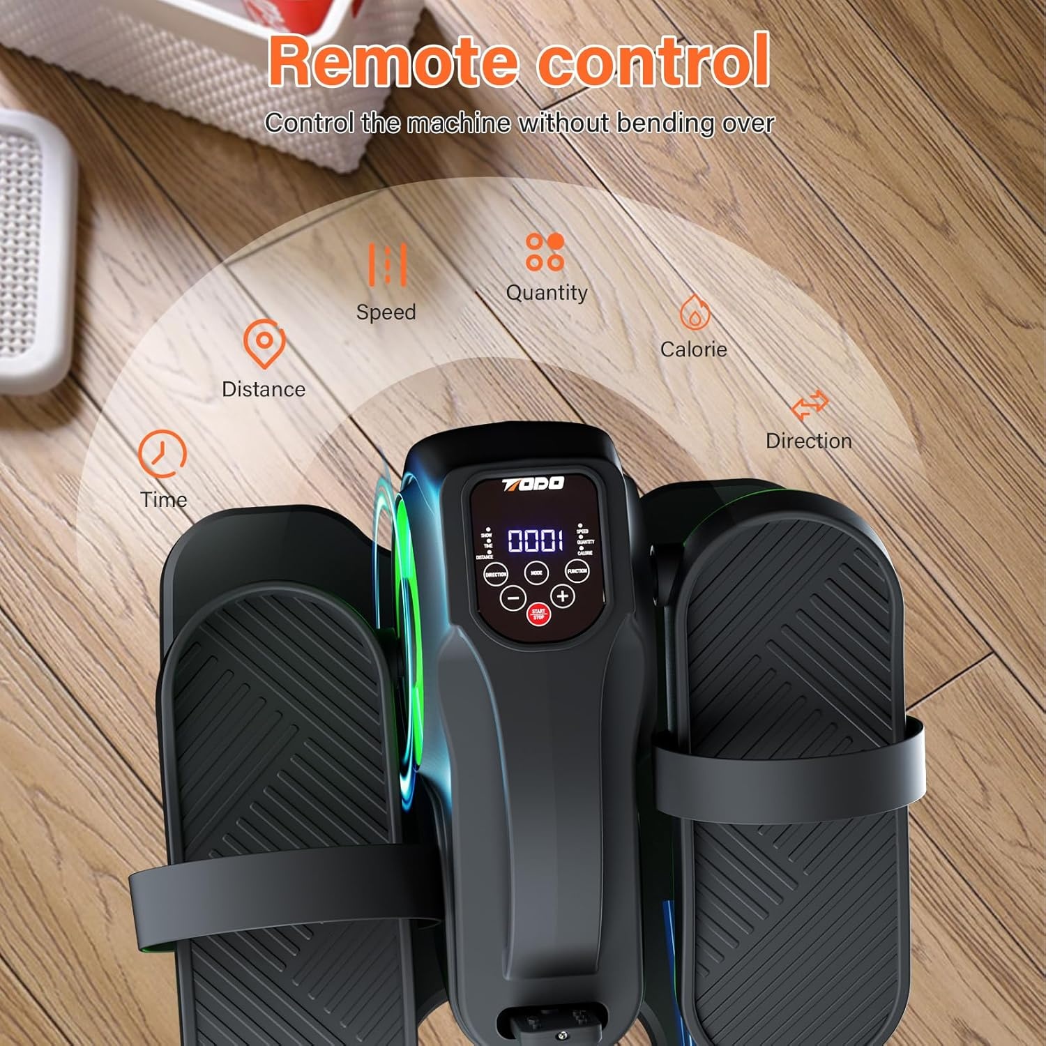 TODO 2 in 1 elliptische Cross Trainer met app, 32 niveaus weerstandsmagneet elliptische machine, crosstrainers voor thuisfitness met LCD-scherm, hartslagsensoren, waterbeker- en apparaathouder