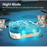 Migipaws 7-in-1 Interactive Automatic Cat Toy - Ultimate Indoor Cat Toy with Motion Sensor, LED Night Mode, Teaser Staff, Catnip Ball and Foam Balls for Bored Cats