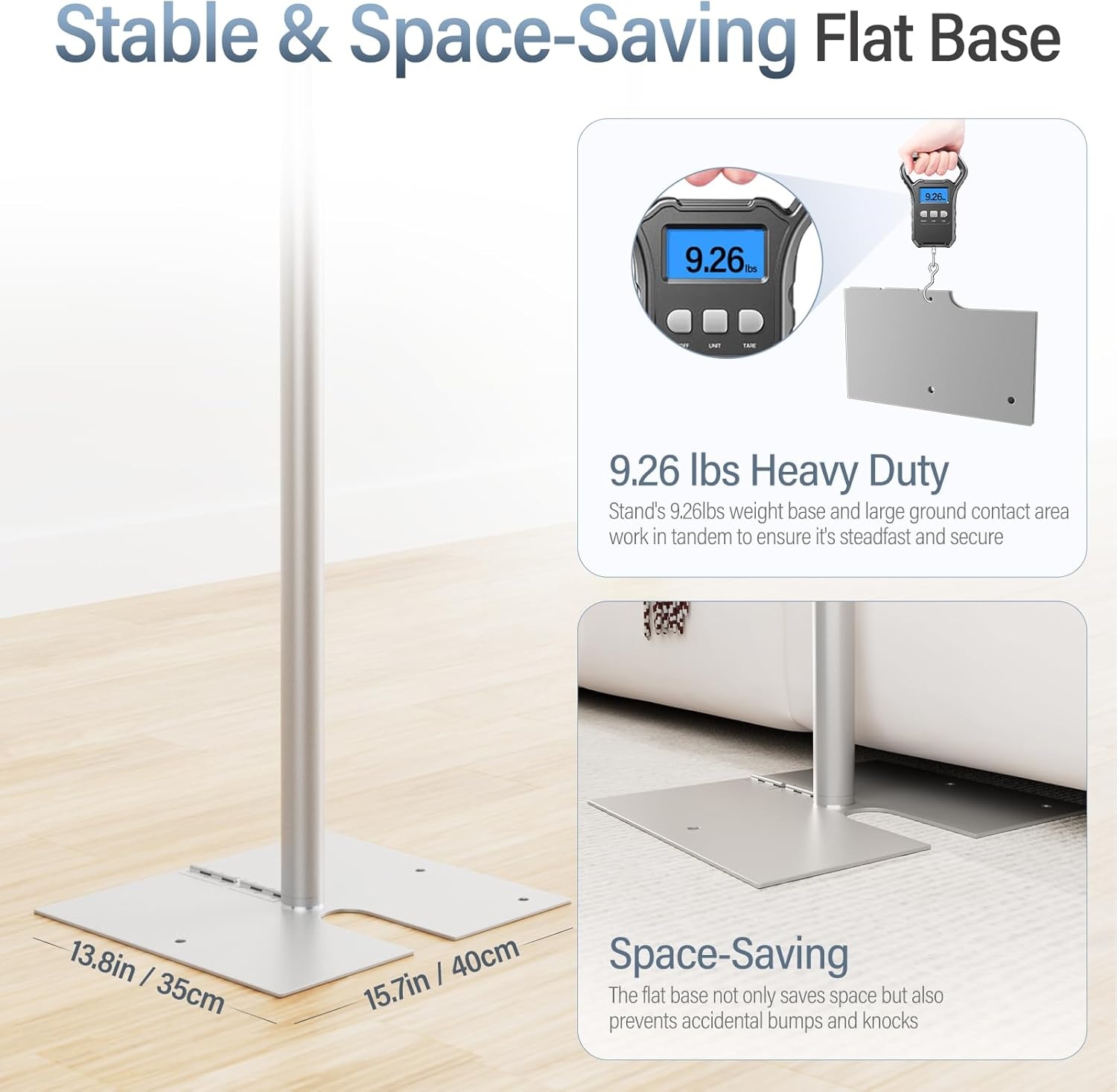 EMART Robuust achtergrondstatief, 2,5 x 3 m, verstelbaar buis- en drapeerachtergrondstatief met 4,2 kg platte metalen voet, fotoachtergrondstatief voor feestjes, bruiloften, videostudio's,