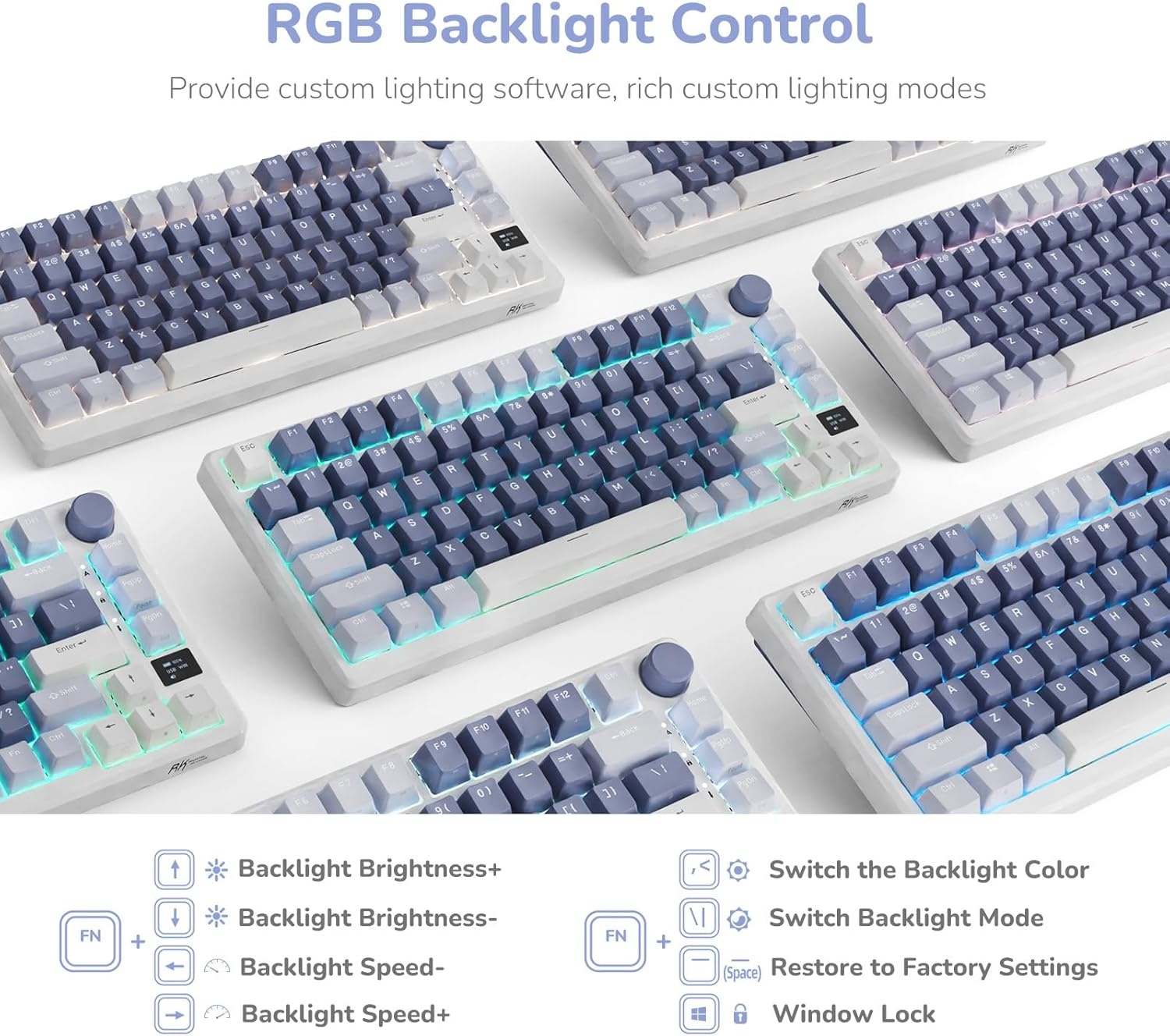 RK ROYAL KLUDGE M75 Azerty Toetsenbord - 30% Korting!