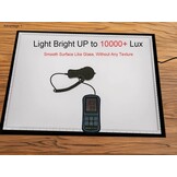 WELZK 10000+ LUX High Bright Light Pad A2, 3 kleuren licht bord met UL-adapter. 10 niveaus/traploos dimmen voor diamant schilderen, traceren, tekenen, schetsen enz