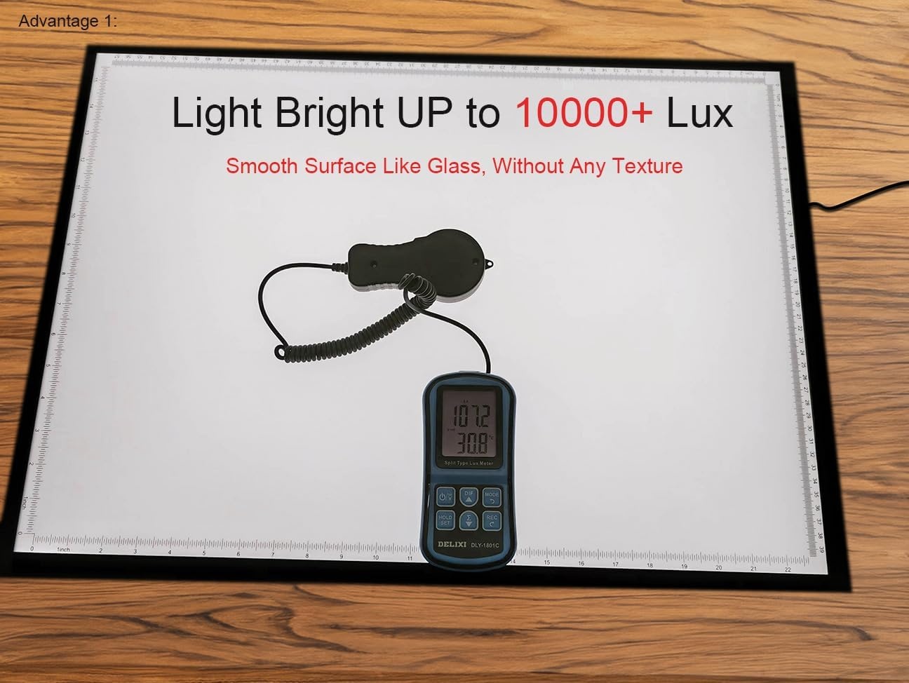 WELZK 10000+ LUX High Bright Light Pad A2, 3 kleuren licht bord met UL-adapter. 10 niveaus/traploos dimmen voor diamant schilderen, traceren, tekenen, schetsen enz