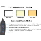 WELZK 10000+ LUX High Bright Light Pad A2, 3 kleuren licht bord met UL-adapter. 10 niveaus/traploos dimmen voor diamant schilderen, traceren, tekenen, schetsen enz