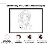 WELZK 10000+ LUX High Bright Light Pad A2, 3 kleuren licht bord met UL-adapter. 10 niveaus/traploos dimmen voor diamant schilderen, traceren, tekenen, schetsen enz