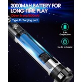 Dueling Lightsaber, Motion Control Lightsaber for Adults, Smooth Swing Lightsaber with 10 Tone Fonts, RGB 12 Colours Changeable, Metal Handle, for Halloween Cosplay Party, S9