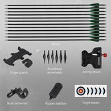 40lbs Archery Recurve Bows Set,Bow and Arrow Adults,Takedown Right Hand Bow with Target Paper Suitable for Outdoor Practice