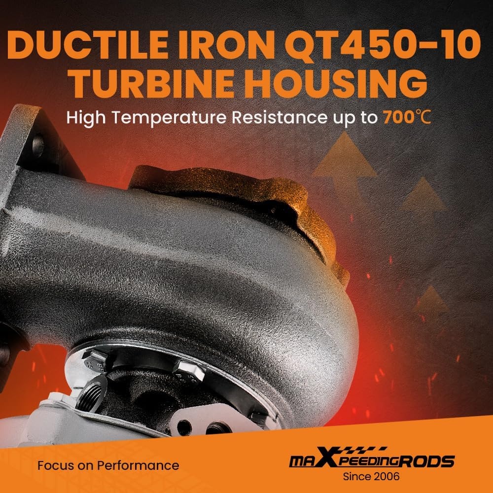 maXpeedingrods GT30 GT3037 GT3076 Turbo T3 Flens 4-bout 500+HPS 0.82 A/R Turbine Water + Olie Universele Turbocompressor voor alle 4/6 cyl 2.5L-3.0L motoren