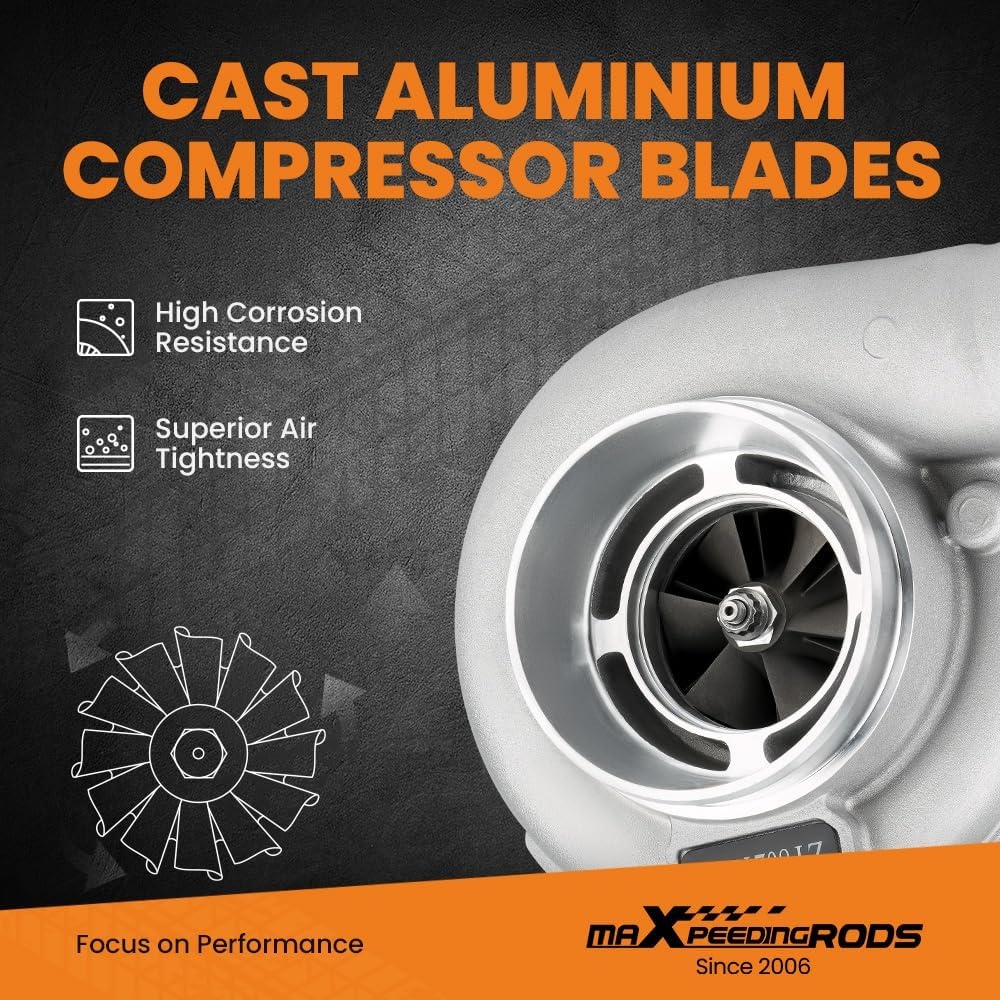 maXpeedingrods GT30 GT3037 GT3076 Turbo T3 Flens 4-bout 500+HPS 0.82 A/R Turbine Water + Olie Universele Turbocompressor voor alle 4/6 cyl 2.5L-3.0L motoren