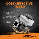maXpeedingrods GT30 GT3037 GT3076 Turbo T3 Flens 4-bout 500+HPS 0.82 A/R Turbine Water + Olie Universele Turbocompressor voor alle 4/6 cyl 2.5L-3.0L motoren