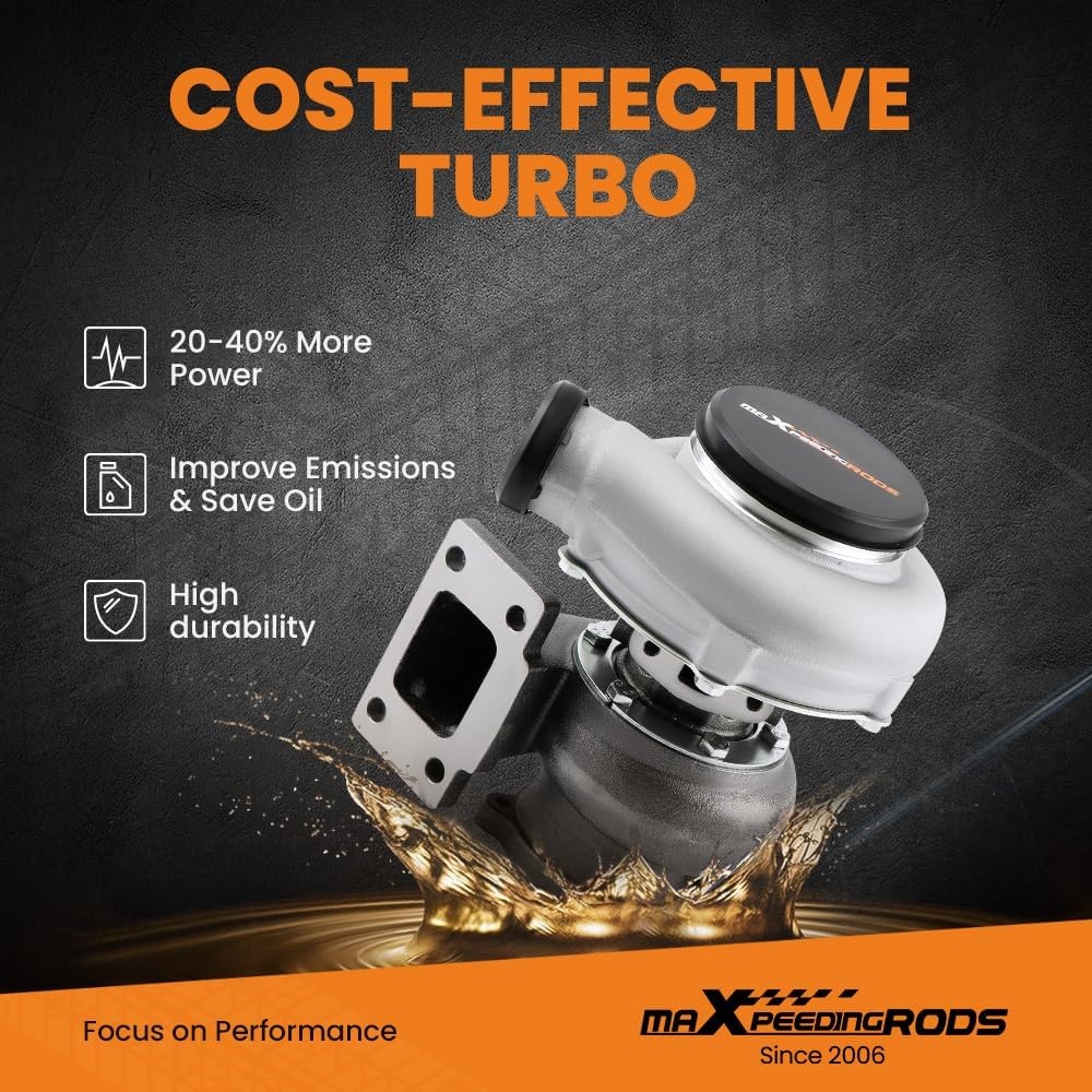 maXpeedingrods GT30 GT3037 GT3076 Turbo T3 Flens 4-bout 500+HPS 0.82 A/R Turbine Water + Olie Universele Turbocompressor voor alle 4/6 cyl 2.5L-3.0L motoren