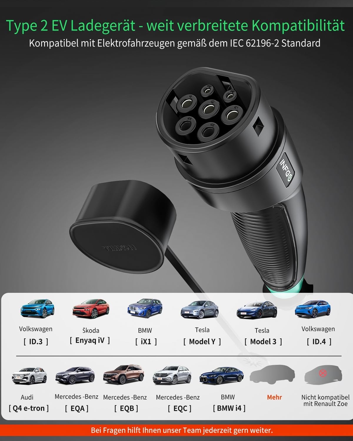 Mobiele Wallbox 11 kW 3-fasig (30% KORTING) - Type 2 EV Oplader met Timer