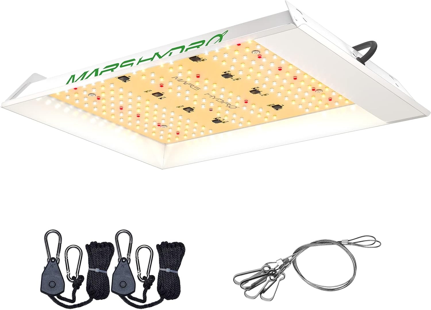 MARS HYDRO TS600 Groeilamp 100 W, led-tuinbouwlamp, volledig spectrum UV Ir, voor 60 x 60 cm, slaapkamer, kweektent, voor binnenteelt, zaailingen, groenten en bloemen