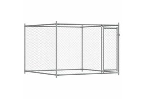VidaXL Hondenhok 2x2x1.5m Gegalvaniseerd Staal - 35% Korting!