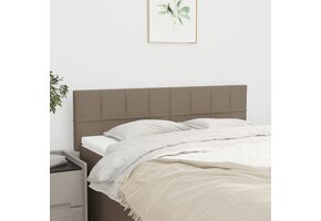 vidaXL Hoofdborden 2 st 72x5x78/88 cm Taupe - Nu 37% Korting!