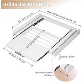 Bimiti Wasmachine/Droger Tussenbouwframe - 35% Korting - Wit