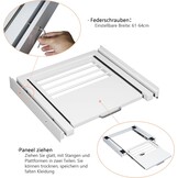 Bimiti Wasmachine/Droger Tussenbouwframe - 35% Korting - Wit