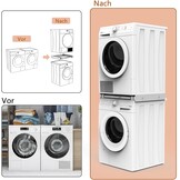 Bimiti Wasmachine/Droger Tussenbouwframe - 35% Korting - Wit