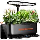 Spider Farmer SmartG12 Hydroponic Grow System, 12 Pods for Indoor and Outdoor Garden with 36W LED Plant Lamp, Full Spectrum, App and WiFi Controlled, 6 Litre Water Tank Pump System, Automatic