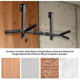 ONETWOFIT Optrekstang, wandmontage, balkmontage, plafondmontage 3-in-1, heavy duty, voor indoor home gym workout (max. 200 kg)