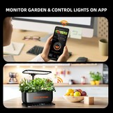Spider Farmer SmartG12 Hydroponic Grow System, 12 Pods for Indoor and Outdoor Garden with 36W LED Plant Lamp, Full Spectrum, App and WiFi Controlled, 6 Litre Water Tank Pump System, Automatic