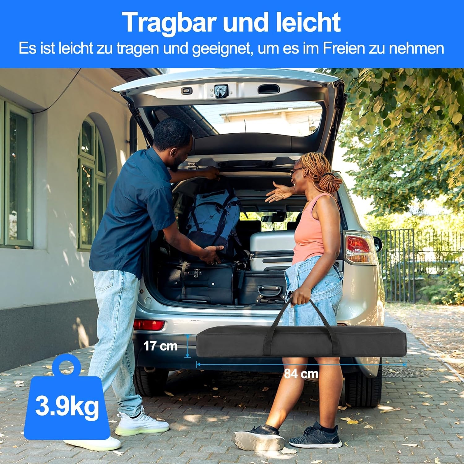 120" Projection Screen with Stand, 4K HD 16:9 Foldable Screen Projector on Stand, Tripod Screen with Portable Bag for Cinema Home Office Travel