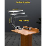 Glocusent 57 LED Muziekstandaard Lamp - 3 Kleuren, 5 Helderheid - 37% Korting!