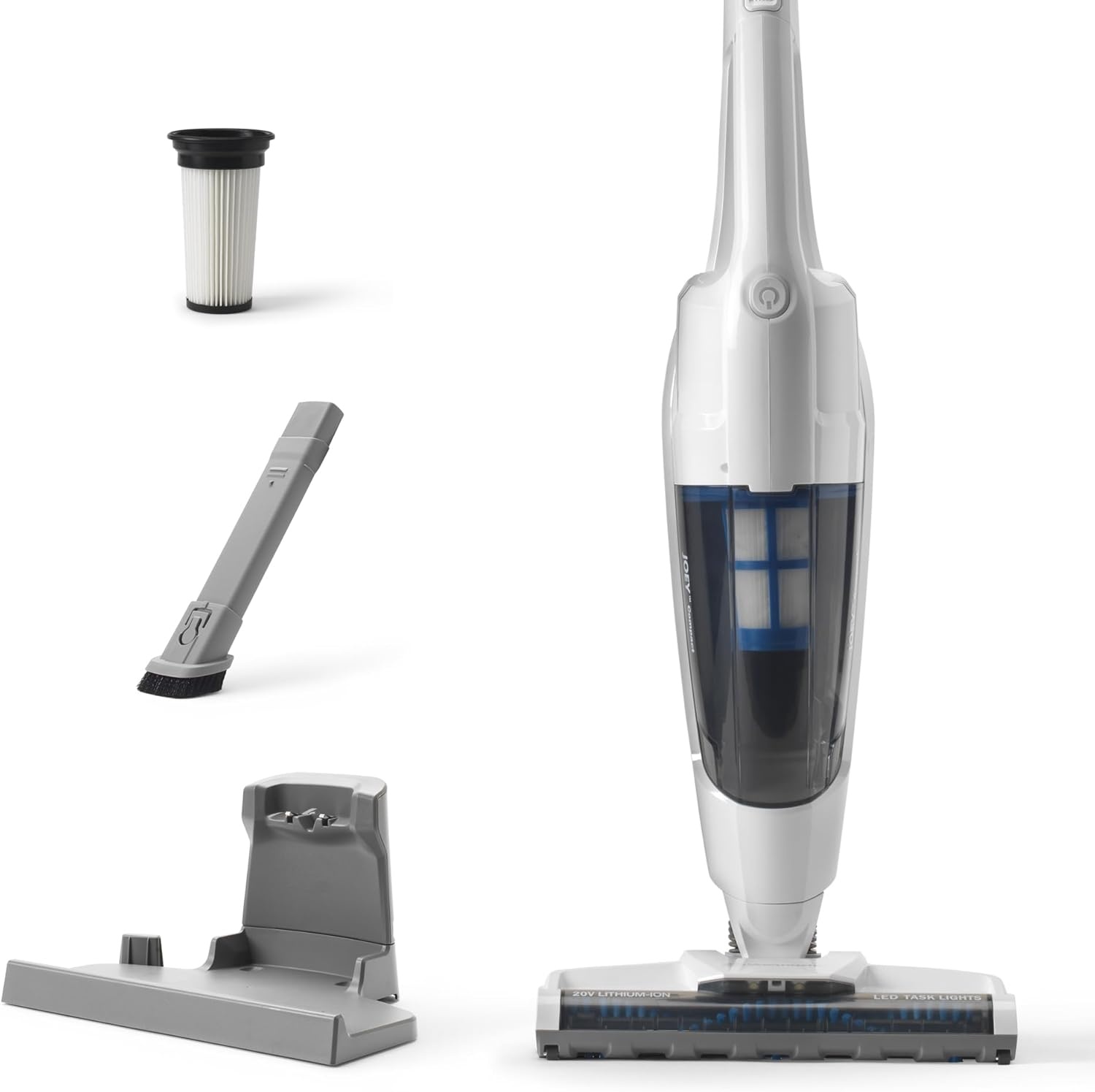 Vacmaster VSD1801EU draadloze stofzuiger 2-in-1, max. 30 minuten gebruik, accu 20 V, lichte bezem en handstofzuiger zonder zak, HEPA-filter 13