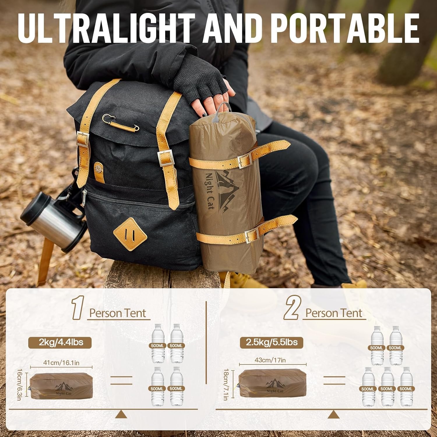 Night Cat 2 Persoons Tent - Waterdicht & Lichtgewicht | 30% Korting