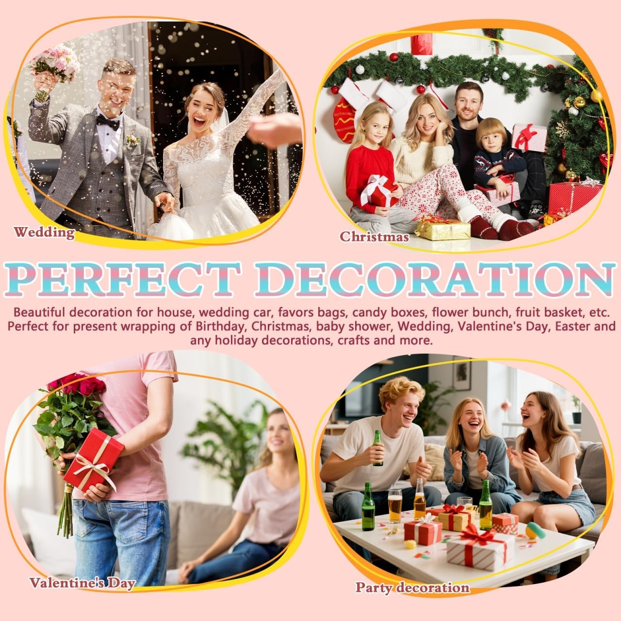 Operitacx 70x Kerstcadeaustrikken 5.1cm - 30% Korting!