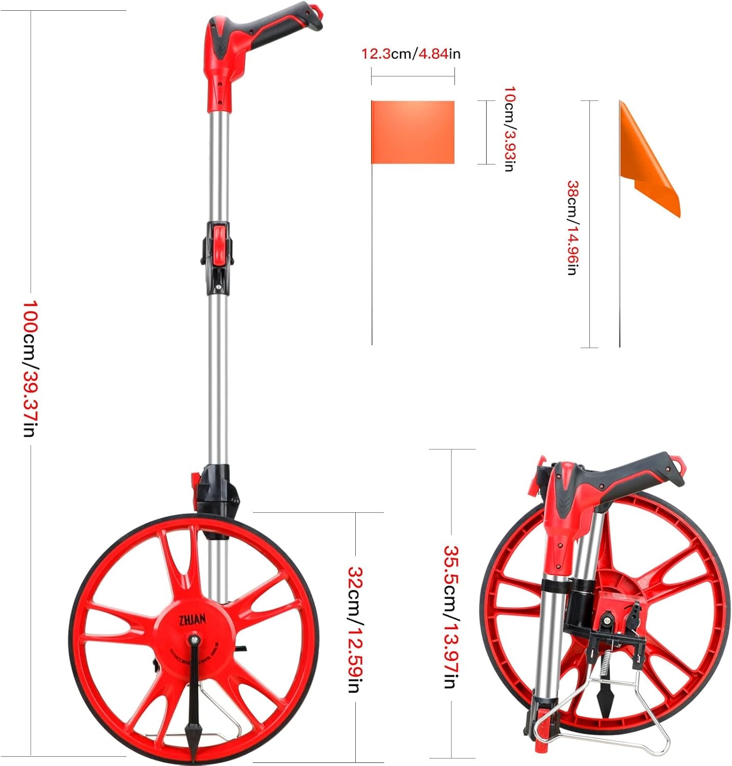 ZHJAN Meetwiel - Nauwkeurig & Opvouwbaar | 30% Korting