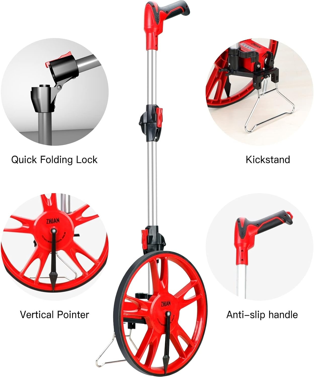 ZHJAN Meetwiel - Nauwkeurig & Opvouwbaar | 30% Korting