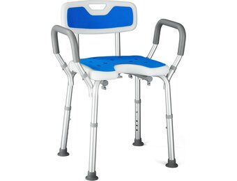 U-vormige Douchestoel met Rug & Armen - 30% Korting!