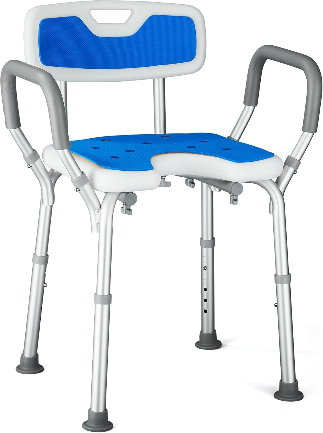 U-vormige Douchestoel met Rug & Armen - 30% Korting!