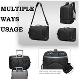 Sea choice Carry On Backpack Travel Rucksack for Women Men Water Resistant Luggage Daypack Business 16 Inch Laptop Backpack Suitcase Backpacks with Shoe Compartment Anti Thief Pocket