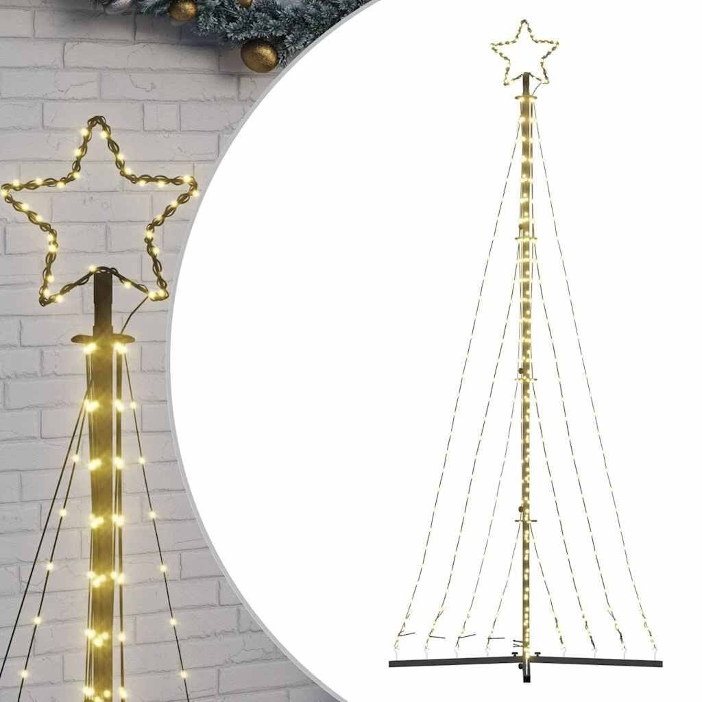 vidaXL LED-kerstboom 249cm Warm Wit - 55% Korting!
