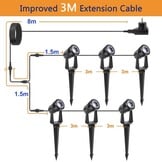 NIORSUN LED Tuinverlichting (6-pack) - Warm Wit - 30% Korting!