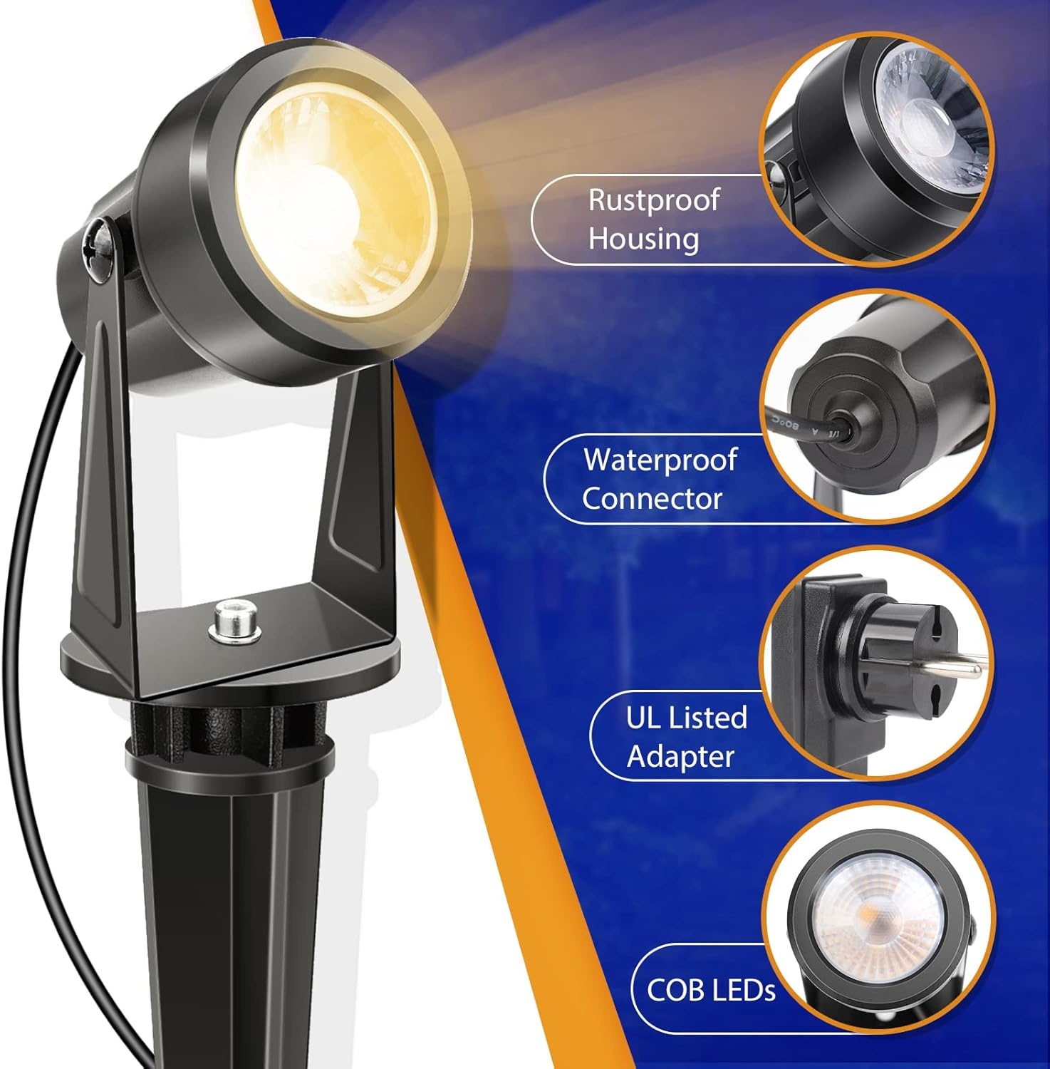 NIORSUN LED Tuinverlichting (6-pack) - Warm Wit - 30% Korting!